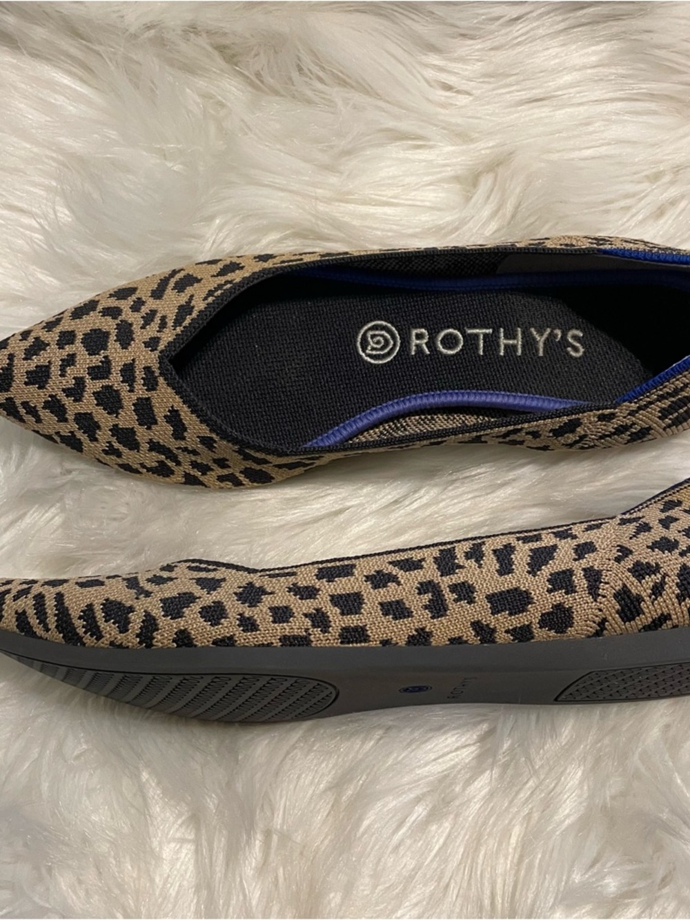 Rothy’s EUC Size 8 Leopard Flats